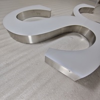 Panneaux personnalisés sans bordure avec logo et lettres pour les entreprises Panneau de magasin LED sans couture personnalisé