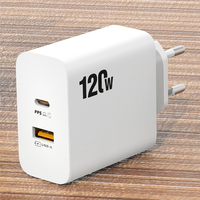 120W PPS USB C Hızlı Şarj Cihazı QC3.0 Çift Portlu Duvar Şarj Cihazı Güç Adaptörü ABD İngiltere AB Fişi iPhone Samsung Telefon Dizüstü Bilgisayar Tablet için
