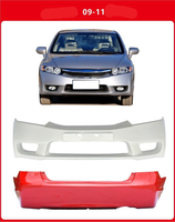 Kit de Carrocería de Fábrica para Automóvil Civic con Parachoques Delantero y Trasero Reemplazable para Honda Civic 2006 2007 2008 2009 2010 2011-2015