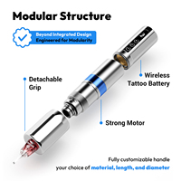 Professionele draadloze roterende tattoo pen met CNC-fabriekstechnologie, op maat gemaakte tattoo machine pen met snelle oplaadtijd voor body art.