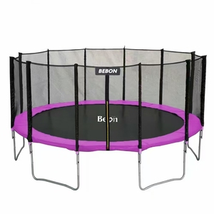 <span class=keywords><strong>Trampoline</strong></span> de fitness en plastique sécurisé de <span class=keywords><strong>360</strong></span> cm pour enfants et adultes, <span class=keywords><strong>trampoline</strong></span> d'extérieur avec <span class=keywords><strong>filet</strong></span> de protection - Product Image 1