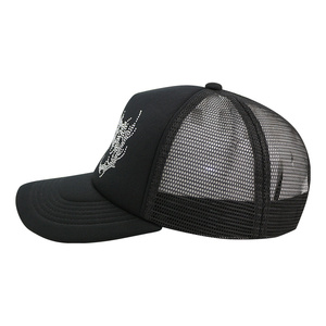 Casquette Trucker Veracap HN0001 en Maille Intégrale Marron Jaune Mousse Noire, Ajustable, pour le Cyclisme et le Golf, Protection Solaire, Modèle Designer, Vente en Gros - Product Image 4