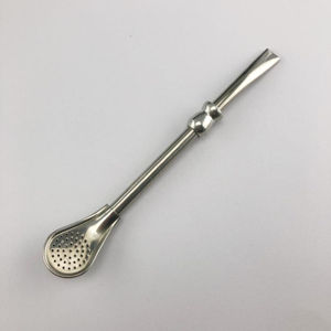 Tasse à gobelet de style sud-américain écologique en acier inoxydable de 8oz avec pailles Bombilla et capuchon - Product Image 6