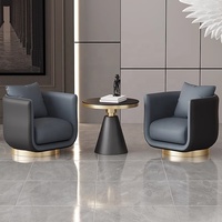 Chaise de canapé de luxe légère petite Table pour réception d'hôtel zone de loisirs café négociation table du département des ventes