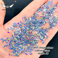 Strass à dos plat de haute qualité CY, cristaux AB en vrac pour nail art, vêtements, chaussures, couture, bricolage, vente en gros