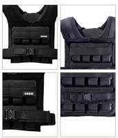 Gilet lesté réglable pour la gym et la boxe – Plaques en fer, acier, plomb – Gilet de course lesté