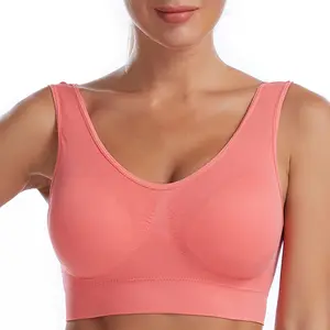 Wholesale Large size XXXXL sleep and fitness bra suppliers High impact push up sports bras for women fitness