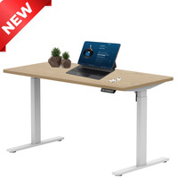 Bureau écologique 23 mm/s à moteur unique réglable en hauteur Bureau assis-debout Cadre de table électrique Bureau debout