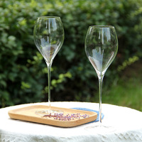 Verre à vin ultra fin 270ml en stock gobelet à eau en verre transparent ultra léger