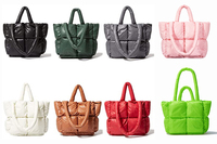 Nouveau designer personnalisé hiver femmes Nylon imperméable sacs à main marques célèbres grande capacité broderie fermeture éclair sac fourre-tout