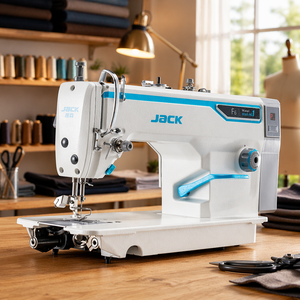 Nuovissima Macchina da Cucire Industriale <span class=keywords><strong>Jack</strong></span> F6 a Punto Annodato, Computerizzata, ad Alta Velocità, a Trasmissione Diretta, con Base Piatta in Metallo - Product Image 1