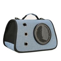 Sac à dos de transport pour animaux de compagnie en polyester imprimé, écologique et tendance, avec fermeture éclair et design extensible pour chiens et chats