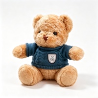 Boneka Beruang Bordir Custom Murah Grosir dengan Isian Kapas PP, Boneka Hewan Super Lembut, Harga Pabrik