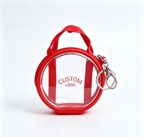 Mini Bolso Tote Transparente Impermeable con Llavero y Logotipo Personalizado, Ligero, para Mochila, Bolso de Mano, Regalo Promocional - Product Image 1