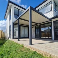 Télécommande étanche système bioclimatica 3x3 3x4 4x3 4x6 gazebo persiennes de toit automatiques motorisées pergola extérieure en aluminium