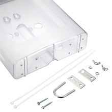 Boîte à brochures immobilières extérieure moderne, en plastique résistant <span class=keywords><strong>aux</strong></span> intempéries, à fixer au mur, porte-brochures et boîte <span class=keywords><strong>aux</strong></span> <span class=keywords><strong>lettres</strong></span> - Product Image 4