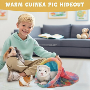Personalizado lavable a máquina conejillo <span class=keywords><strong>de</strong></span> indias animales pequeños polar abrazo acogedor cueva reutilizable polar conejo ropa <span class=keywords><strong>de</strong></span> cama escondite - Product Image 3