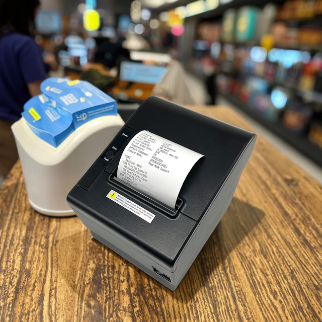 Wireless POS Printer 80mm Thermal Printers Receipt with USB+WiFi+Bluetooth Bill Printing Machine