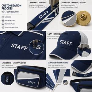 Kit de Artículos Promocionales Personalizados para Eventos Deportivos, Cordón, Pin, Ropa Deportiva, OEM, ODM, Paquete para Personal con Múltiples Artículos - Product Image 4