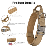 Harnais tactique réglable pour chien, collier et laisse, ensemble pour l'entraînement et la promenade, harnais pour chien en nylon résistant