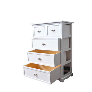 Armoire de rangement et <span class=keywords><strong>commode</strong></span> de salon en bois blanc décorative moderne de haute qualité, faite à la main - Product Image 1
