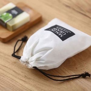 Sac à cordon en coton biologique, pochette d'emballage personnalisée pour bijoux, sac cadeau écologique, sac en tissu de coton naturel en vrac - Product Image 3