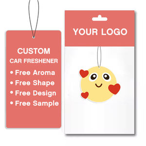 กระดาษน้ำหอมปรับอากาศในรถยนต์แบบแขวนมีกลิ่นหอมกระดาษหอมแบบแขวนพิมพ์โลโก้แบบกำหนดเอง - Product Image 2