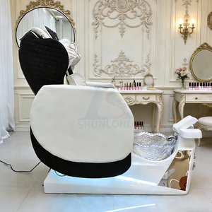 Sillón de Pedicura para Spa con Masaje de Espalda y Pies, Drenaje Automático, Sillón de Pedicura de Lujo con Plomería para Salón de Belleza - Product Image 3