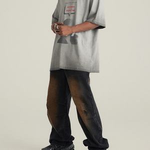 Camiseta de Estilo Casual, Tejido Grueso, Ecológica, Antipilling, Transpirable, con Estampado Animal, Cuello Redondo, para Personalizar - Product Image 3