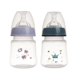 Wholesale Custom Food Grade PP Bottle 150ML 5OZ High Quality Nipples Bottle For Drinking Wide Neck Baby Feeding Bottle