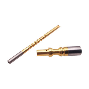 Conector Rápido de Latón con Pin Chapado en Oro y Cubierta de Acero Inoxidable para Conectores Electrónicos - Product Image 4