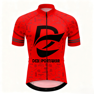 Maillot de cyclisme à manches courtes personnalisé, respirant, à séchage rapide, imprimé par sublimation, pour équipe unisexe, événements routiers et en plein air - Product Image 3