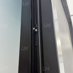 Porte <span class=keywords><strong>coulissante</strong></span> extérieure moderne de luxe pour villa, double vitrage, à rupture de pont thermique, noire, avec moustiquaire intégrée, pour l'Australie - Product Image 6