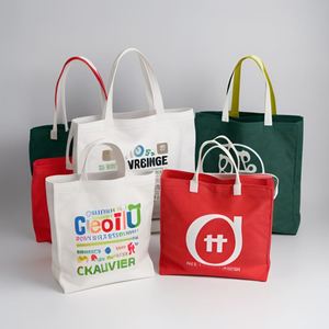 High Quality Reusable Eco-friendly Blank Plain Shoulder Shopping Tote <b>Bags</b> Fashion Travel Shopping <b>Canvas</b> Tote <b>Bag</b> with Logo - Product Image 1