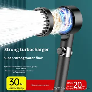 Cabezal de ducha de lluvia de baño de estilo moderno al por mayor ajuste de cromo filtración de presurización duchas de mano grifo de baño caños - Product Image 2