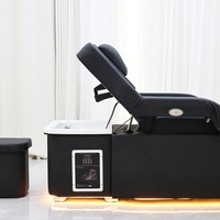 Chaise de spa électrique réglable, design moderne, circulation d'eau, massage thaïlandais, shampooing, pédicure, portable, céramique, salon, atelier