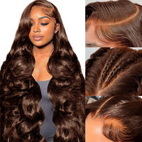 Perruques en cheveux humains vierges brésiliens 13x4/13x6 avec dentelle frontale – Styles Deep Wave et bouclés, dentelle HD transparente, sans colle
