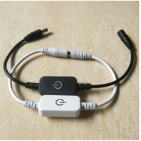 Mini contrôleur de gradateur tactile en ligne pour les lumières de bande de LED de couleur unique