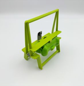 Mâchoire en plastique durable d'outil de Scooper de Pooper d'animal familier écologique portatif pour la gestion des déchets de chien vert - Product Image 3