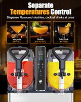 Máquina de Slushies Portátil SLUSHi Maker, Eléctrica, de Acero Inoxidable, Grado Alimenticio, Ecológica, con 4 Programas Preestablecidos para Margaritas y Frappés