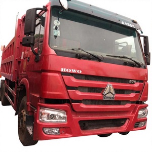 Camión Pesado HOWO Usado Volquete Rojo Dirección Izquierda 6x4 Euro 2 Diesel 351-450hp Transmisión Manual Weichai Motor Caja de Cambios RÁPIDA - Product Image 1