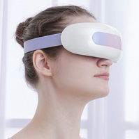 Appareil de beauté portable pour les yeux, masseur vibrant chauffant avec compression thermique, alimentation USB, batterie 1200 mAh, garantie 1 an