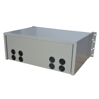 Panel Patch Fiber ODF 19" 1U untuk Rak, 12-96 Port, Dilengkapi Adaptor SC/LC Pigtails SM APC/UPC