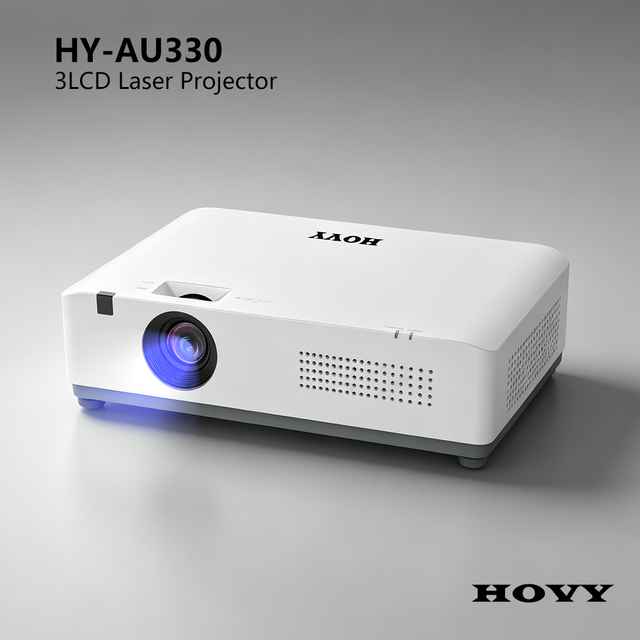 2K 3LCD Laser Projector 3300 Lumens 300-Inch Home Theater with 1.2X Zoom, Keystone, & 30000h Long Life