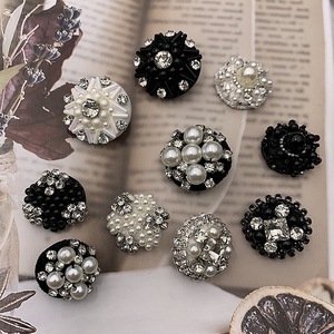 Fabricantes al por mayor, bolso de cuentas clavado a mano, botones de cristal perlado, botón de perla, ropa, suéter D Iy, accesorios - Product Image 5