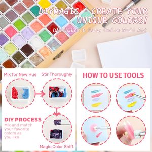 Palette de <span class=keywords><strong>gel</strong></span> de peinture crème solide 100 couleurs, <span class=keywords><strong>gel</strong></span> UV LED à haute pigmentation, longue tenue, pour salon et manucure DIY - Product Image 6