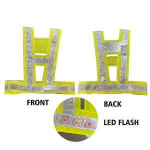<strong>Hi</strong> <strong>Vis</strong> Outdoor LED Flashing Safety Reflective Belt Vest Adjustable Night Running Cycling Led Reflective Work Wear Vest - Product Image 1