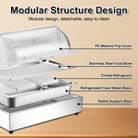 Étagère de présentation pour buffet, collations, plateaux de fruits, desserts, sushis, plats froids, fruits de mer surgelés, cuisine japonaise réfrigérée, sashimi