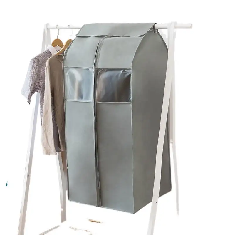 उच्च गुणवत्ता मोटी फांसी धूल कवर के लिए रंगीन जाकेट कोट तह गैर बुना फांसी भंडारण बैग