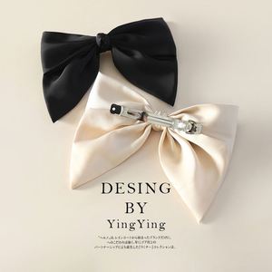 Luxe Satin Ruban Arc Épingle À Cheveux pour Femmes Nouveau Designer Grand Satin Arc Épingle À Cheveux Boutique Style Cheveux Griffe pour Filles - Product Image 4